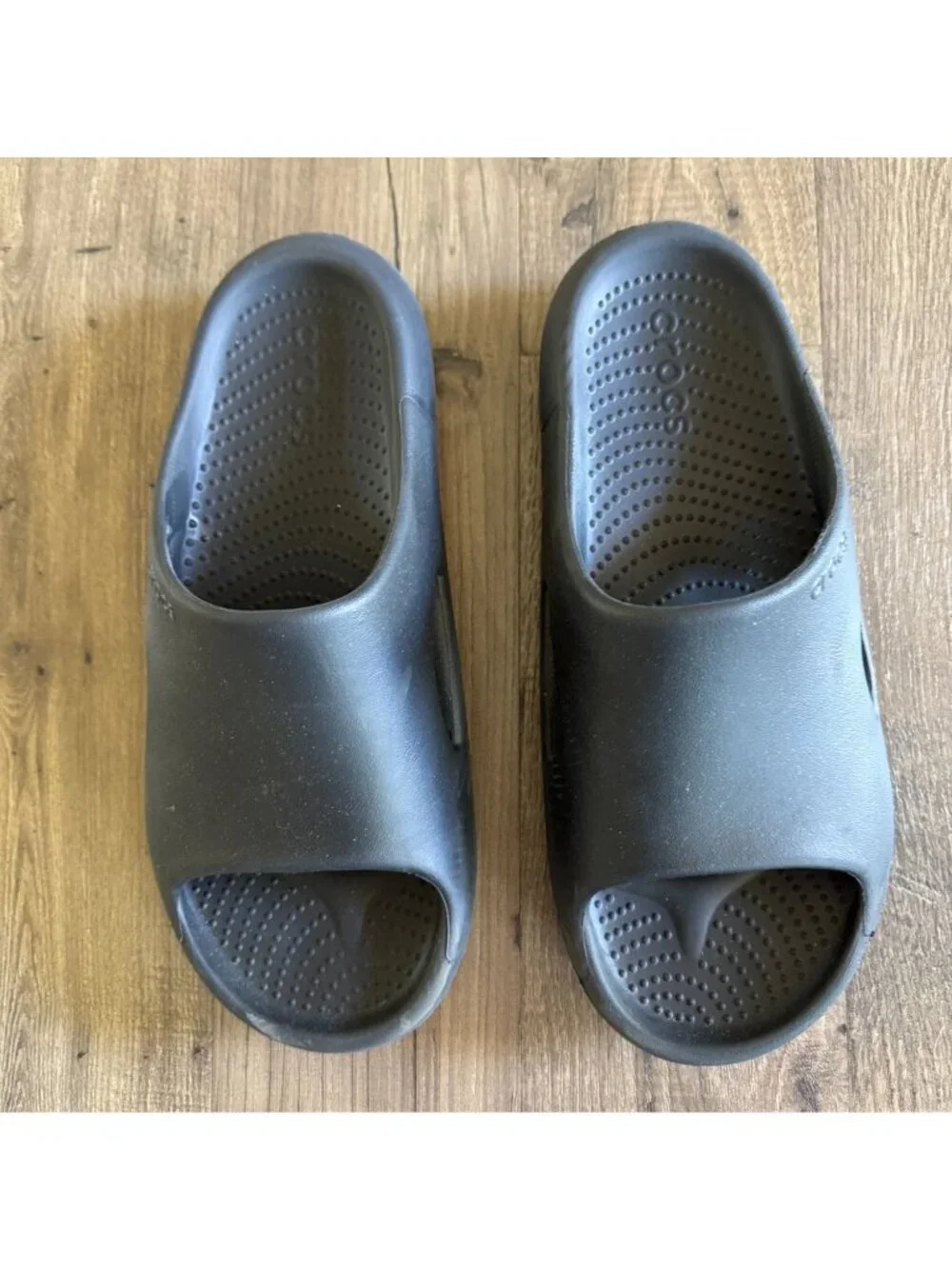Crocs Mellow Recovery Slide 208392 Slip On Black Shoes Sandals Mens 10 Womens 12